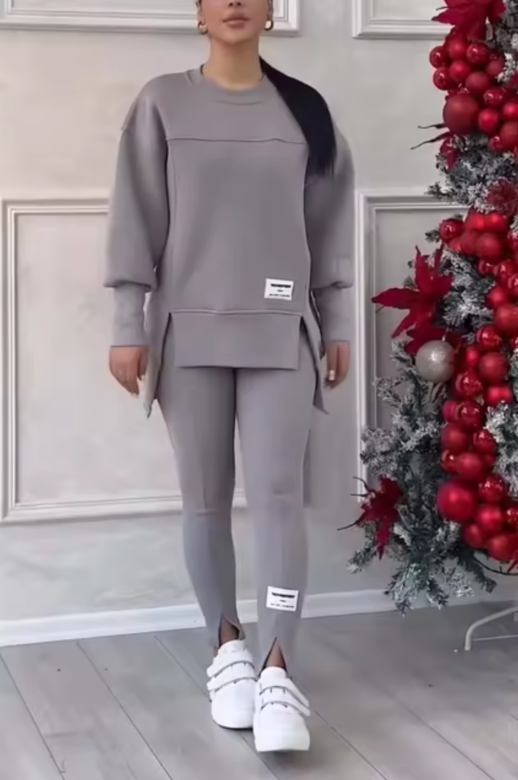 Variant image for Damkläder Tröja och Byxor Sättning i Hög Kvalitet 100% Bomull-16