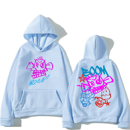 Unisex Hoodie Arcane Jinx Tecknad Design Polyester-4