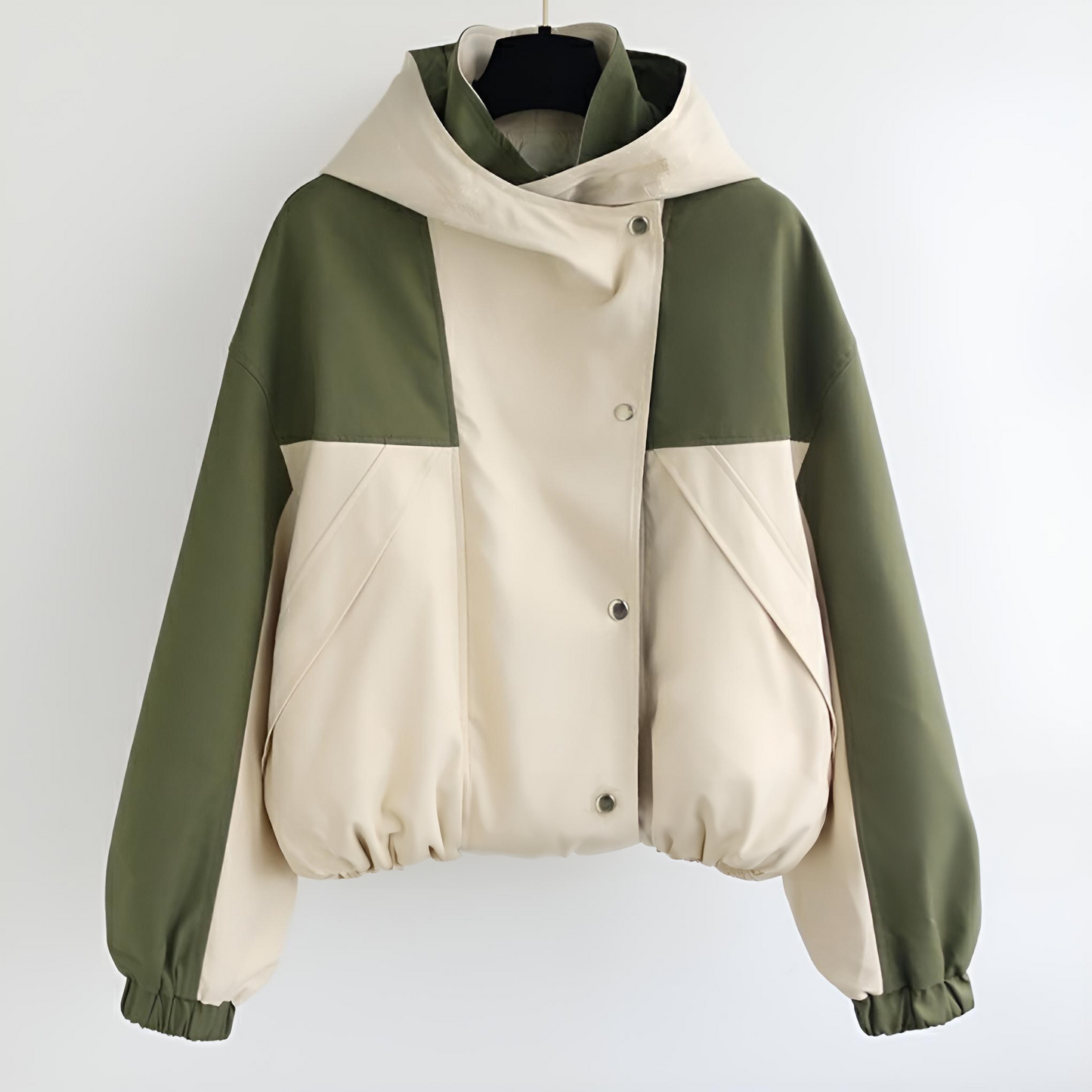 Dam Dike-Kappa Retro Stil Bomullsnylonblandning 3