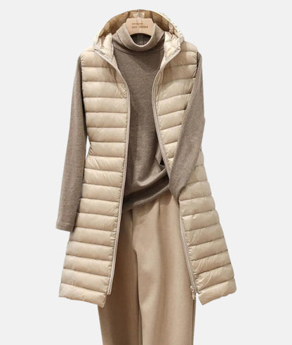 Dam Kappa Vadderad Bomull Polyester Casual-4