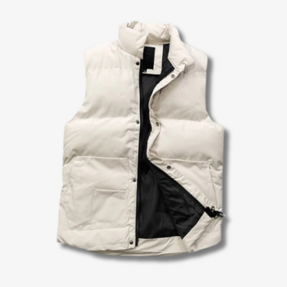 Herr Ärmlös Jacka Modern Design Polyester Isolering-6