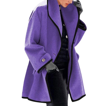 Dam Ullrock med Huva Tidlös Design 6