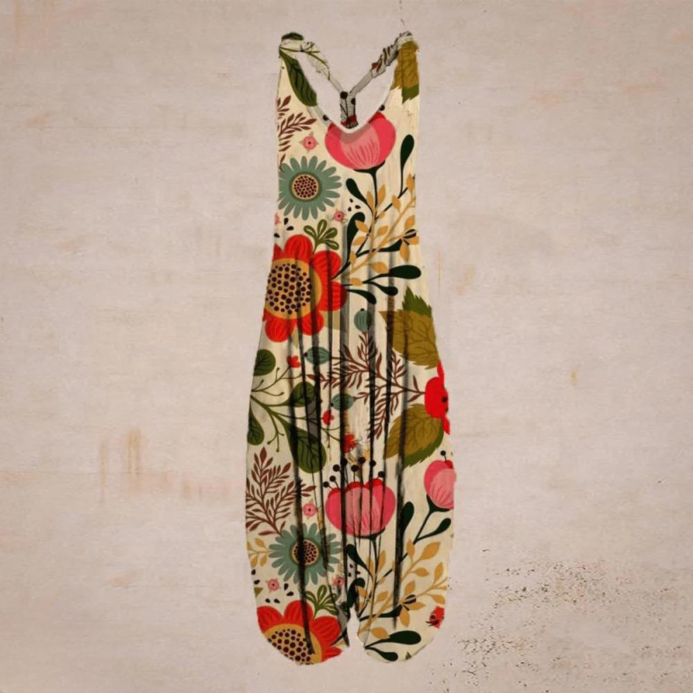 Dam Jumpsuit Luftig Design Andningsbart Material-6