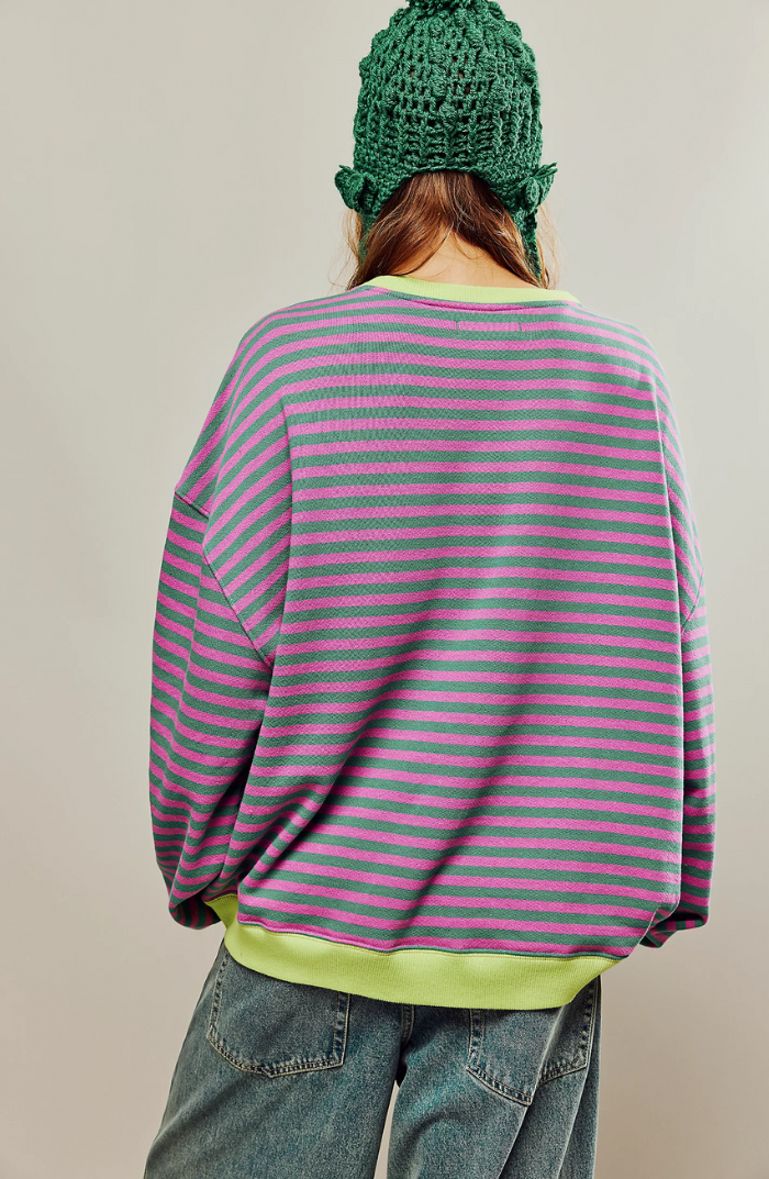 Kvinnors Avslappnad Tröja Mjuk Textil-6