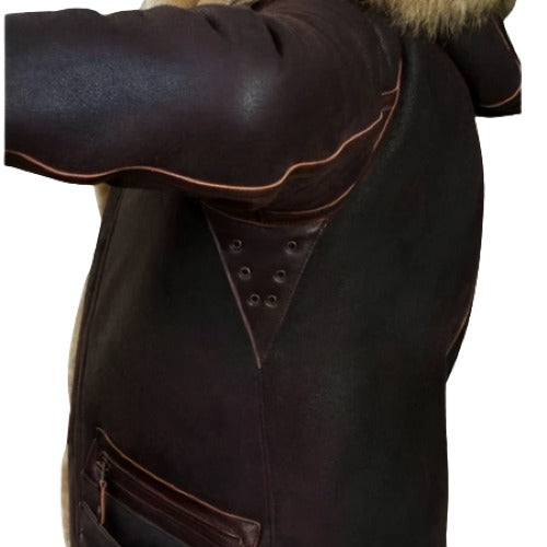 Herrjacka Vinter Vindtät Huvjacka Värmande Material 3