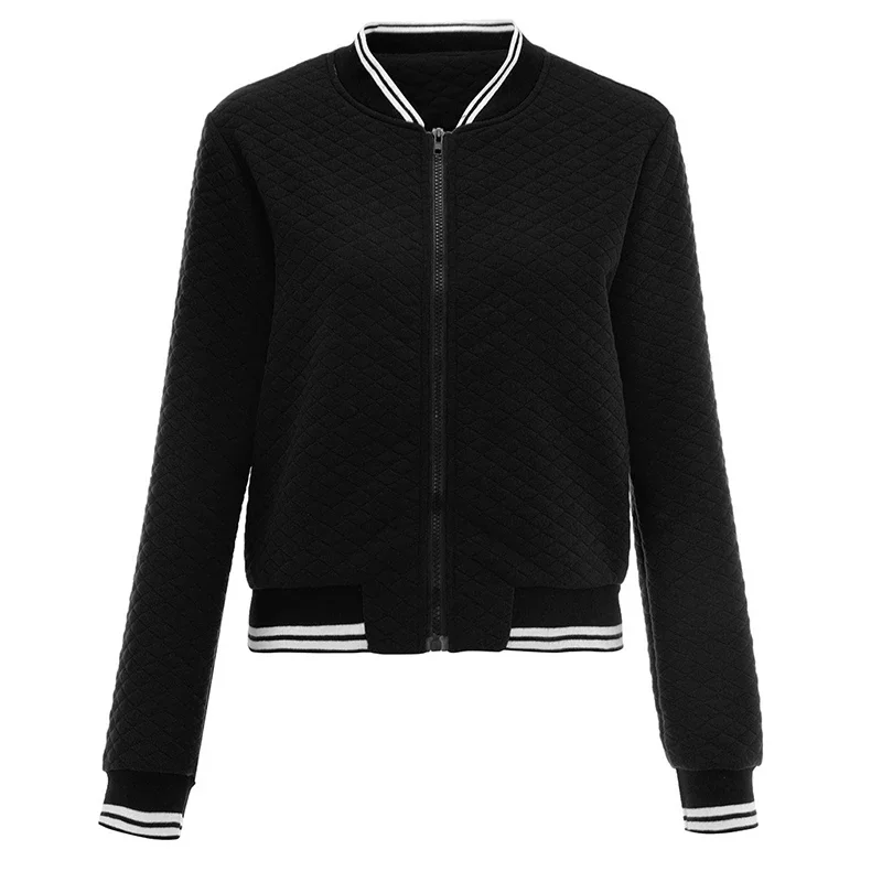Quiltad Herrjacka med Dragkedja – Modern Bomberjacka i Polyester för Höstjackor Herr 4