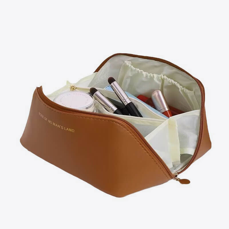Kvinnors Kosmetisk Väska Vattentålig PU Med Fickor-2