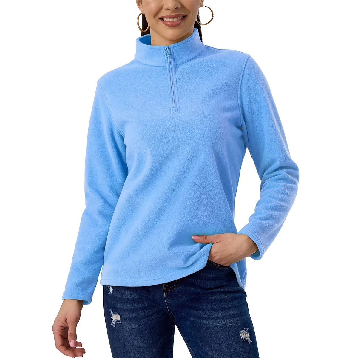 Variant image for Herr Fleeceväst Kort Blixtlås Mjuk Polyester för Utomhusaktiviteter-89