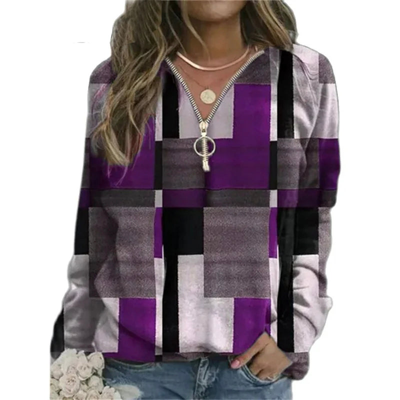 Kvinnors Blus Trendig Design Polyester-5