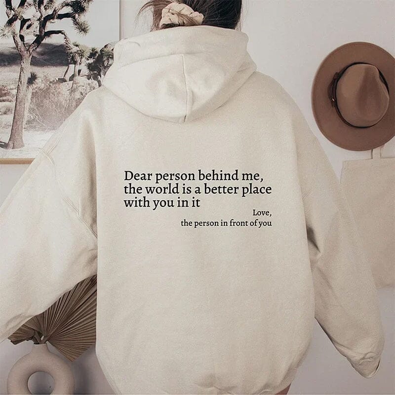 Unisex Hoodie mit Freundlichkeit Botschaft – Weiche 100% Baumwolle, Bequeme Passform, Ideal für Alltag und Freizeit 10