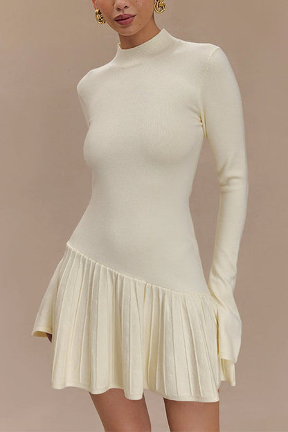 Variant image for Damklänning Mini med Klockärmar och Rynkor i Bomull och Polyester-4