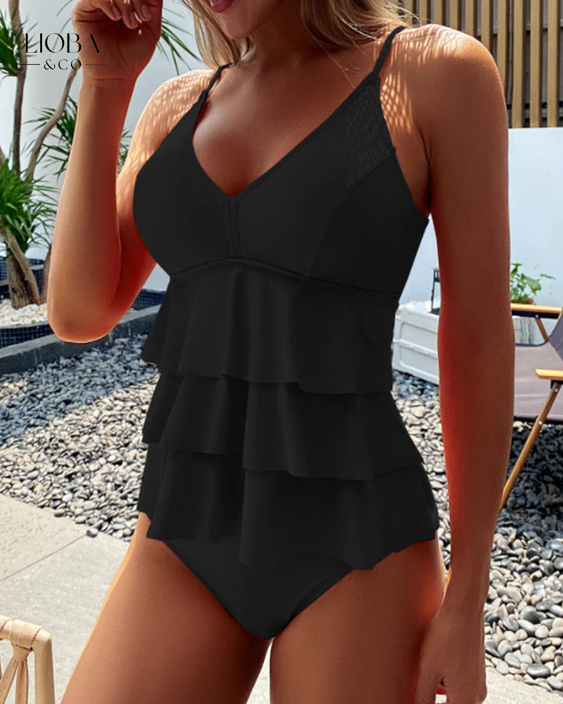 Variant image for Dam Tankini Monokrom Design Hållbart Material-9