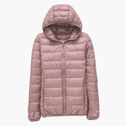 Dam Vinterjacka Lång Lätt Polyester Elegant Design-4