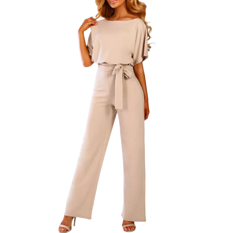Kvinnors Jumpsuit Elegant Bred Byxben Polyester 9