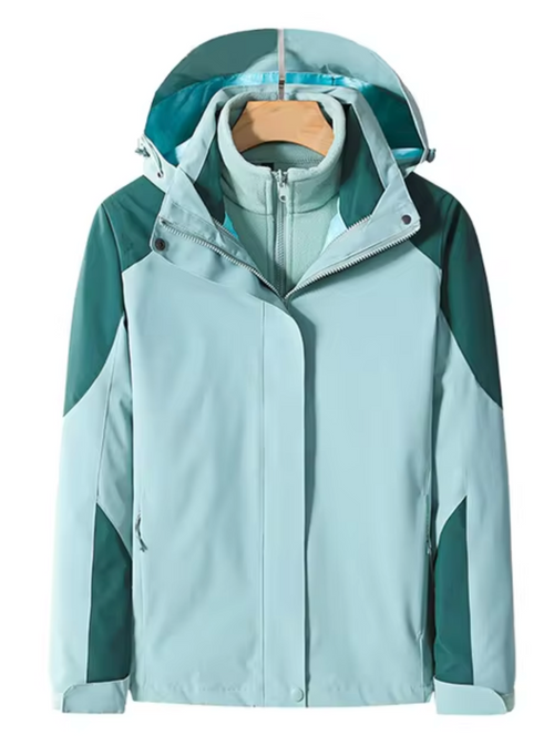 Unisex Vattentät Jacka 2-i-1 Design för Utomhusaktiviteter Vindtät Andningsbart Material-1