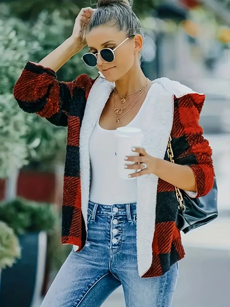 Dam Kappa Plus Size Röd Fleece-2