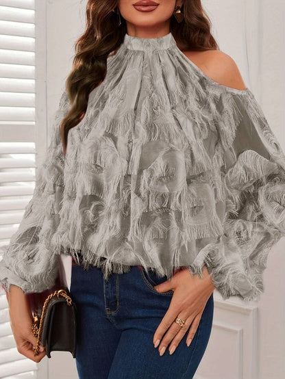 Variant image for Kvinnors Skjorta Avslappnad 100% Bomull-25