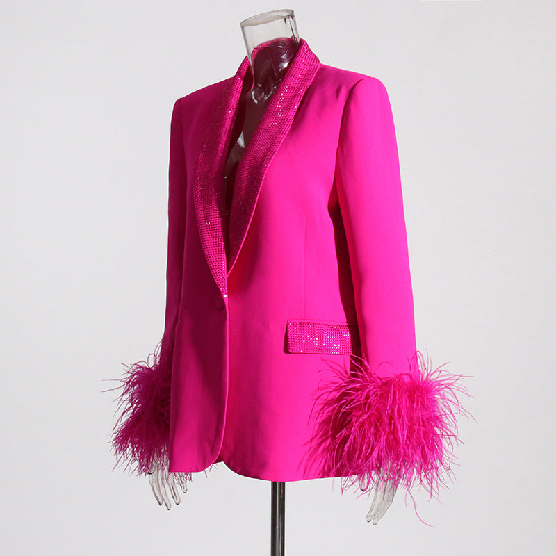 Kvinnors Kostym Elegant Polyester-2