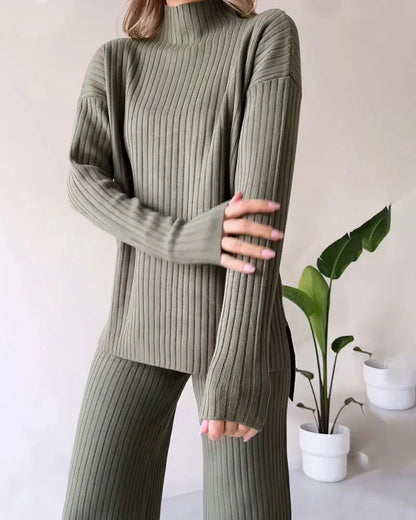 Dam Joggingkostym Hoodie och Byxor Mjukt Material-5