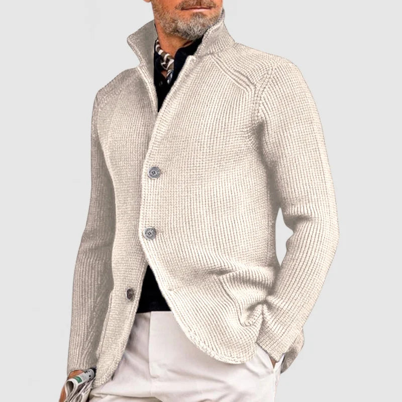 Herr Kardigan Sladdmaterial Stilren Design-3