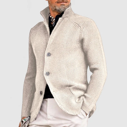 Herr Kardigan Sladdmaterial Stilren Design-3