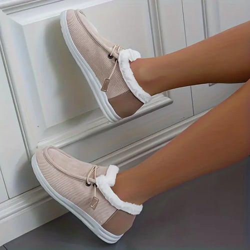 Dam Tofflor Plysch Icke-Glidande Sula för Inomhus och Utomhusbruk-1