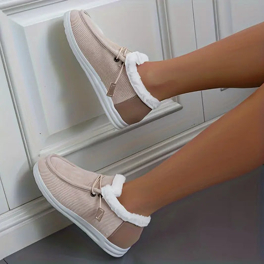 Dam Tofflor Plysch Icke-Glidande Sula för Inomhus och Utomhusbruk-1