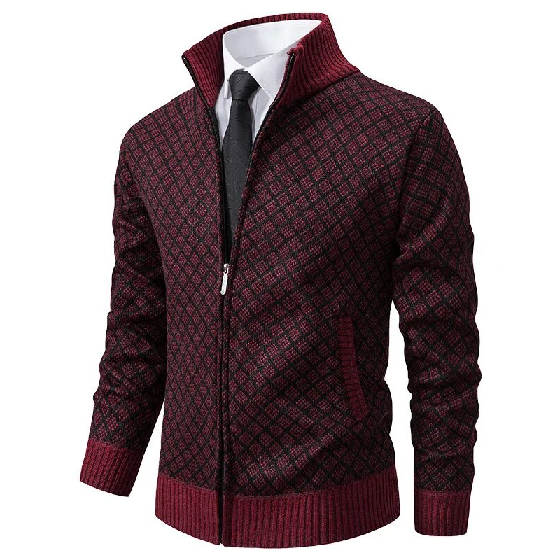 Herrjacka Slim Fit Modern Design Högkvalitativ Blandning-5