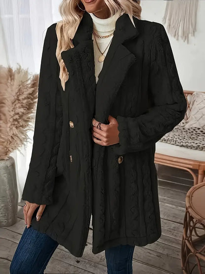 Variant image for Damjacka Dubbelsidig Fleece Avslappnad Passform-25