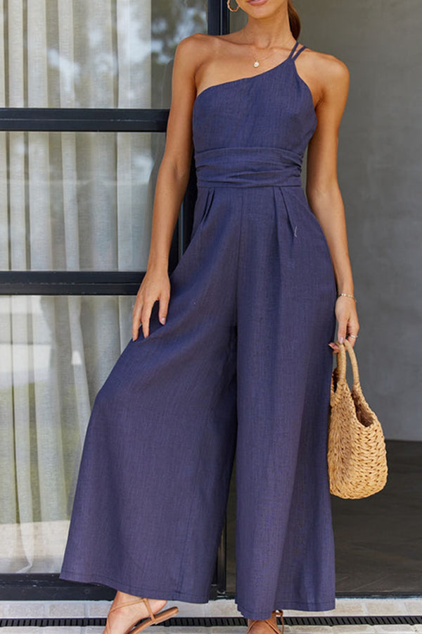 Kvinnors Jumpsuit Ermlös Avslappnad Lätt Material-5