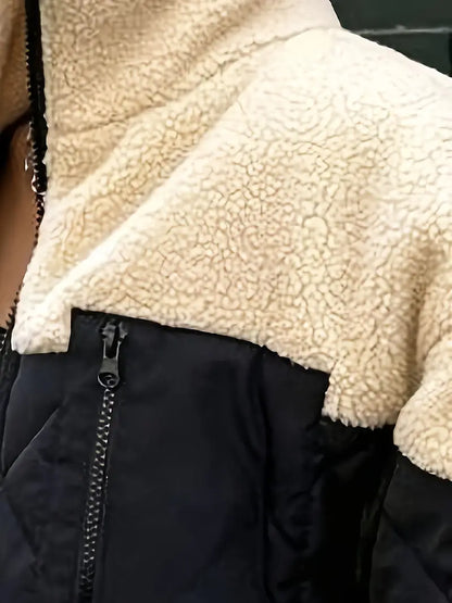Damjacka Puffig Med Mjukt Sherpa-Foder För Kalla Dagar 4