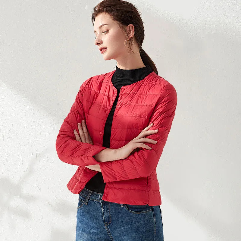 Variant image for Damjacka Quiltad Kragefri Lätt Polyester för Dam-37