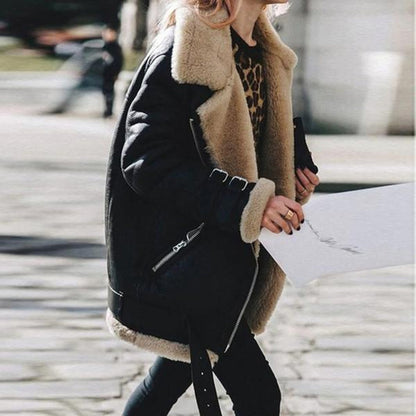 Variant image for Kvinnors Kappa Med Bälte Street Fashion Polyester Ull-13