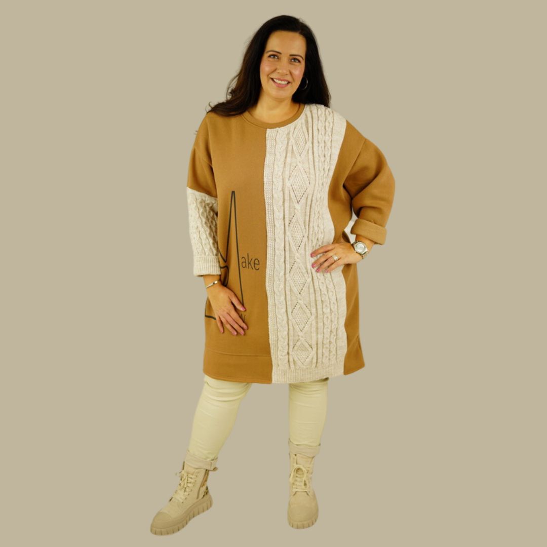 Dam Lång Skjorta Elegant 100% Bomull-1