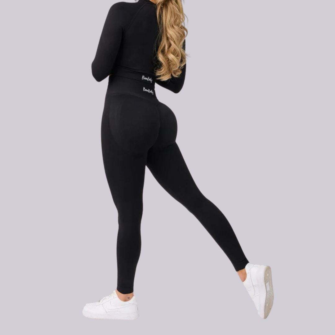 Variant image for Dam Leggings Push Up Hög Midja Elastisk Polyester-14