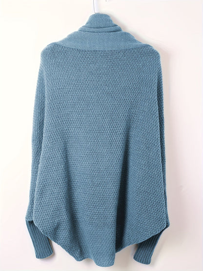 Kvinna Cardigan Långärmad Ull Casual 2