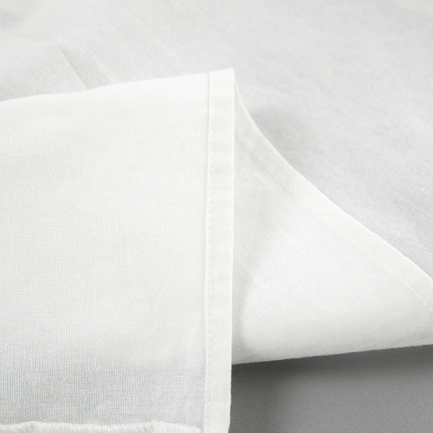 Dam Rüschentop med Knytning och Shorts Set i Bomull 5