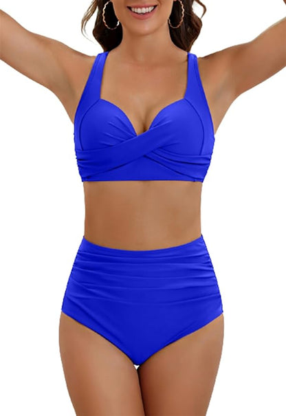 Variant image for Dam Högmidjad Bikini Leopardmönster Elastiskt Tyg-41