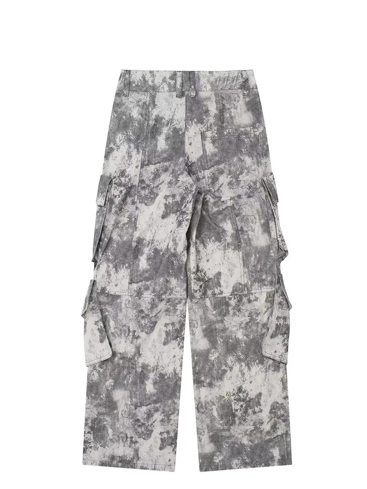 Snygga Byxor Dam Hög Midja Loose Fit Polyester-4