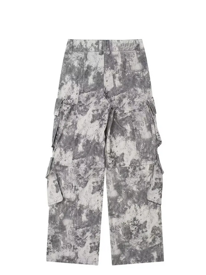 Snygga Byxor Dam Hög Midja Loose Fit Polyester-4