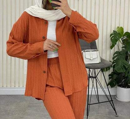 Variant image for Dam Set med Skjorta och Byxor Elegant Chiffong-9