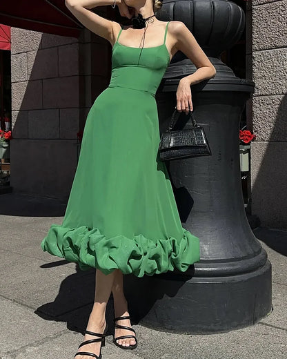 Kvinnors Klänning Avslappnad Passform Mjuk Tyg-3