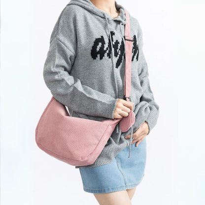 Dam Axelväska Modern Design Kordtyg Justerbar Axelrem-2