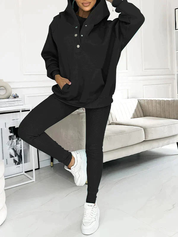 Träningsdräkt för Dam, Mjuk Tygblandning, Loose Fit, Elegant Design för Sport och Avslappning 5