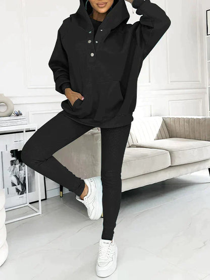 Träningsdräkt för Dam, Mjuk Tygblandning, Loose Fit, Elegant Design för Sport och Avslappning 5