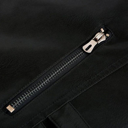 Herrjacka Syntetläder Stilren Design Vattentålig Slitstark-6