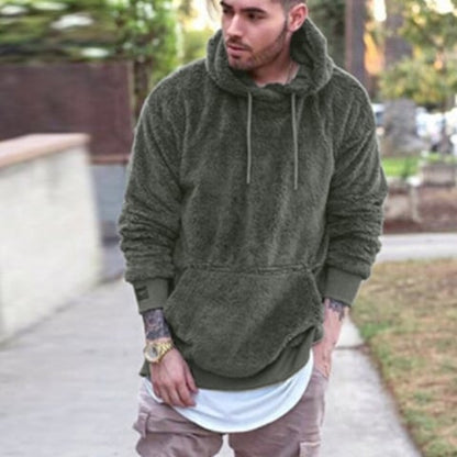 Isolerande Vinterhuvtröja för Män i Polyester – Loose Fit med Generös Huvdesign för Kalla Dagar 6