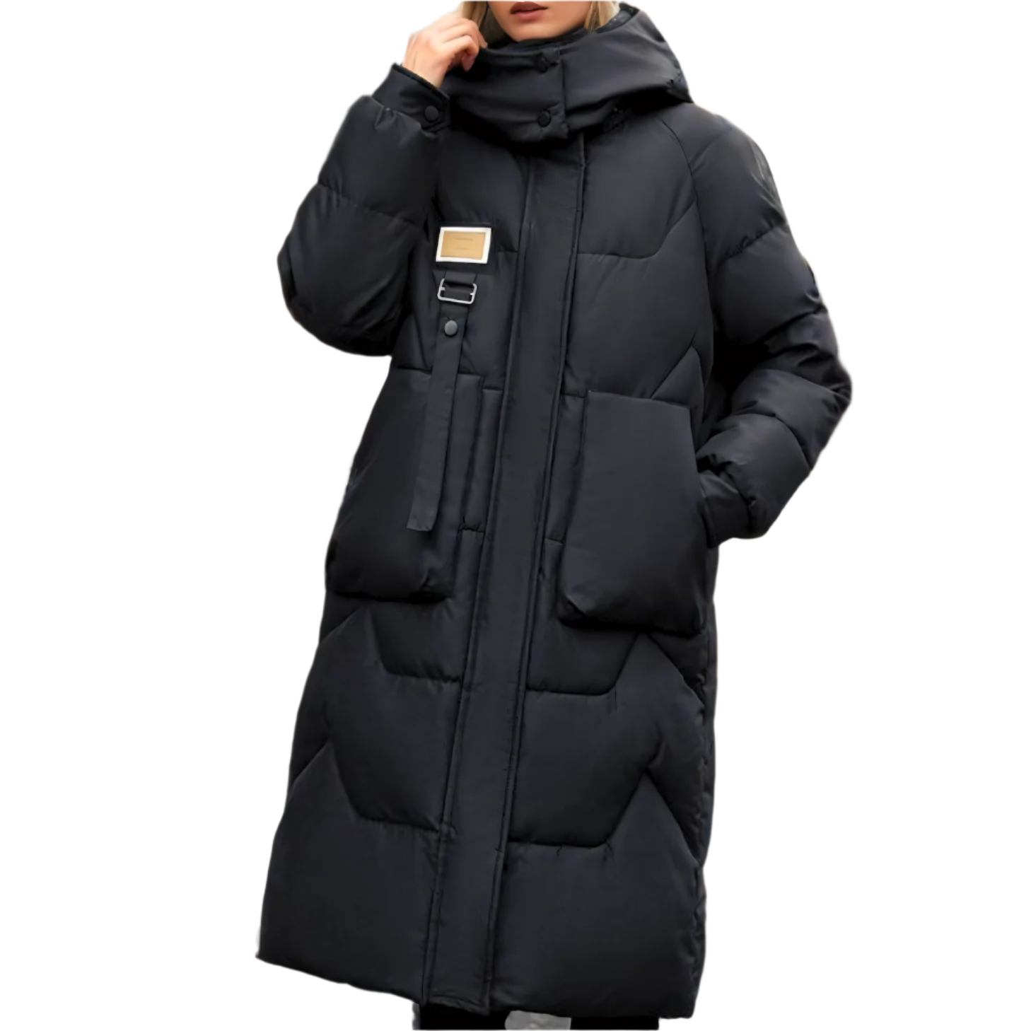 Variant image for Vinterjacka Dam Vadderad Med Huva För Kalla Dagar-1