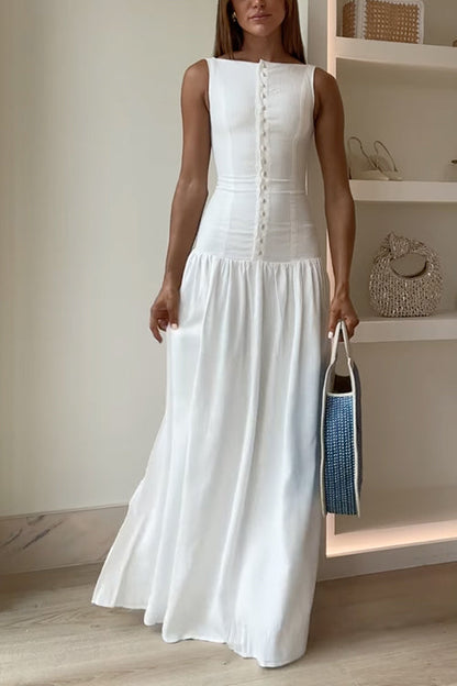 Variant image for Maxiklänning Dam Backfri Design Bomull Polyester-1