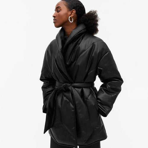 Dam Läderjacka Tidlös Design Hög Kvalitet Elegant Hållbar 1